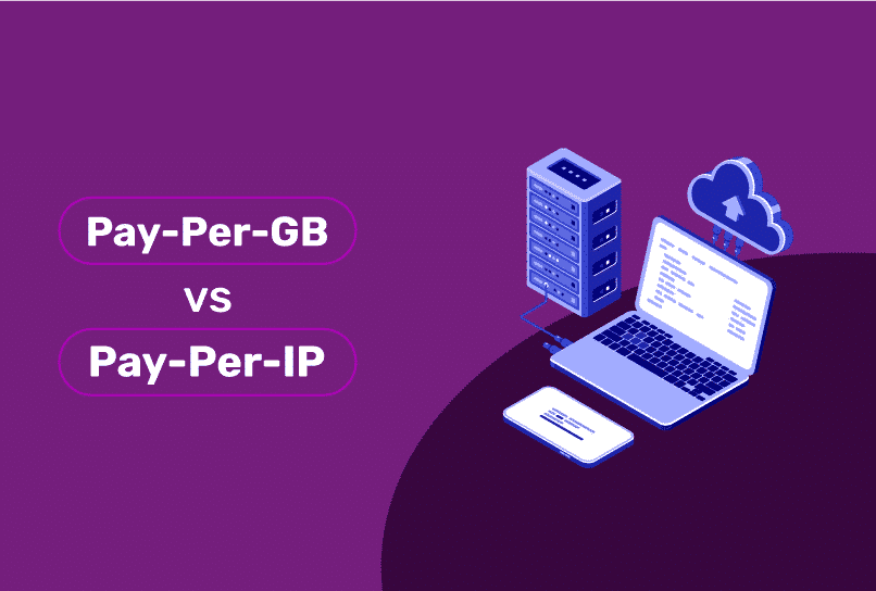 Residential proxy pricing models comparison between bandwidth based and IP based plans